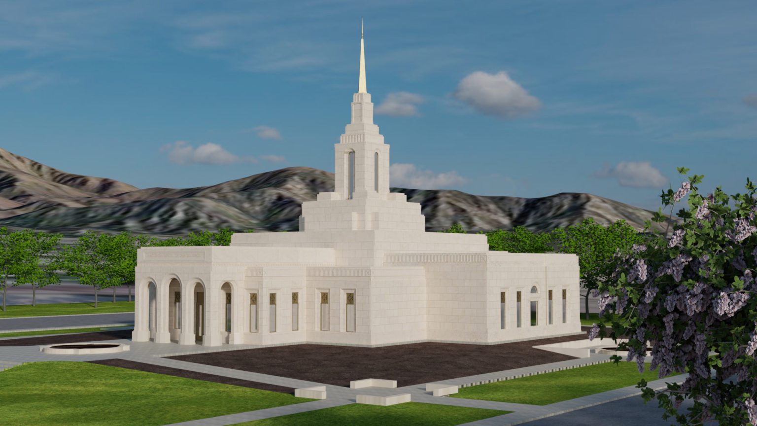 Mendoza Argentina Temple 3d Latter Day Temples 