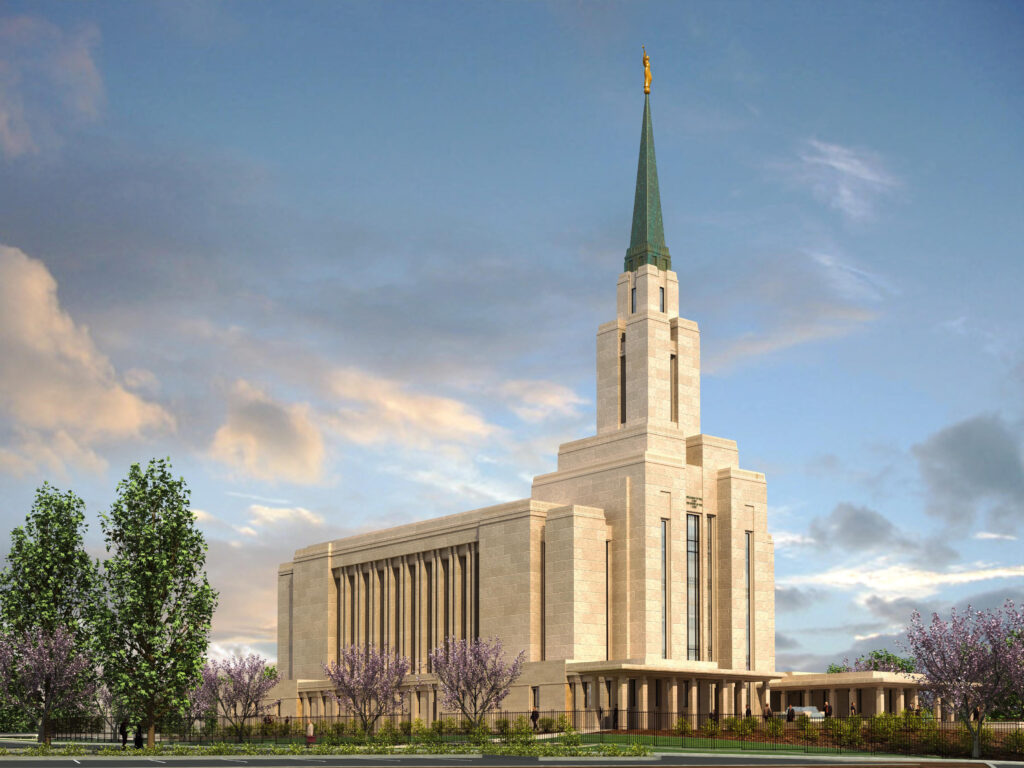 Oquirrh Mountain Utah Temple official render